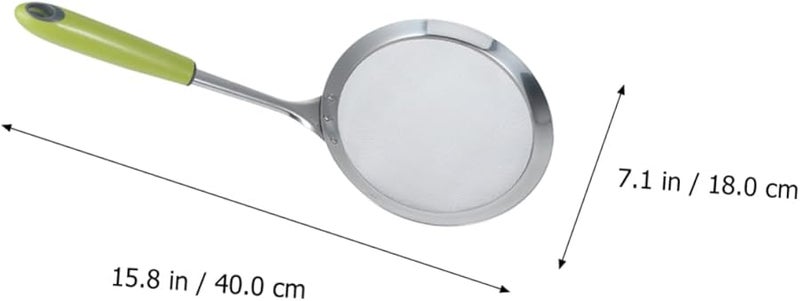 Size 3 Stainless Steel Long Handle Strainer Spoon for Hot Pot Soy Milk Skimmer Ladle - Image 4